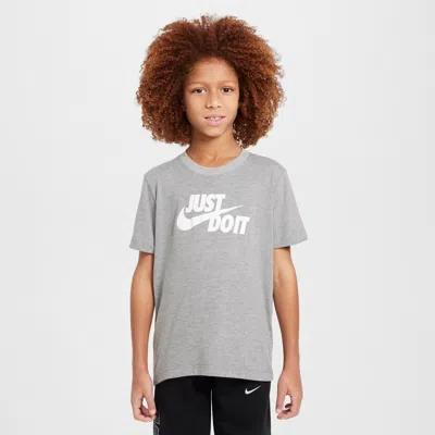 Nike Sportswear Big Kids' T-shirt In Grey