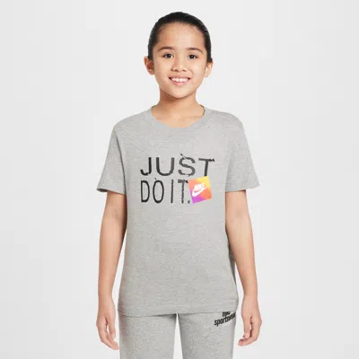 Nike Sportswear Big Kids' T-shirt In Grey