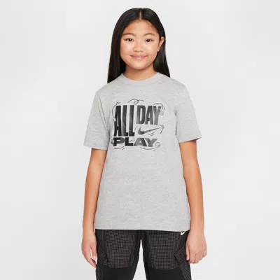 Nike Sportswear Big Kids' T-shirt In Grey