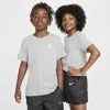Nike Sportswear Big Kids' T-shirt In Grey