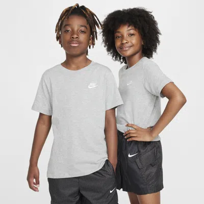 Nike Sportswear Big Kids' T-shirt In Grey