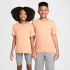 Nike Sportswear Big Kids' T-shirt In Orange