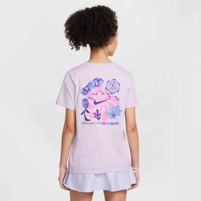 Nike Sportswear Big Kids' T-shirt In Purple