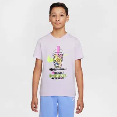 Nike Sportswear Big Kids' T-shirt In Purple