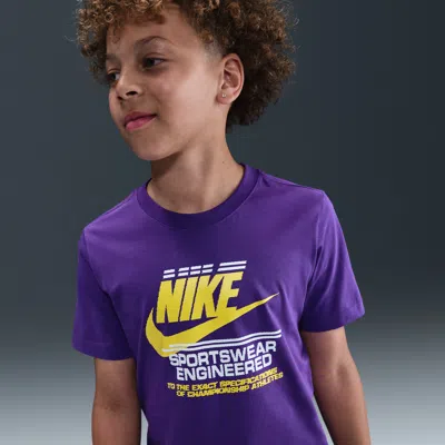 Nike Sportswear Big Kids' T-shirt In Purple
