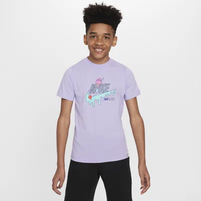 Nike Sportswear Big Kids' T-shirt In Purple