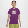 Nike Sportswear Big Kids' T-shirt In Purple