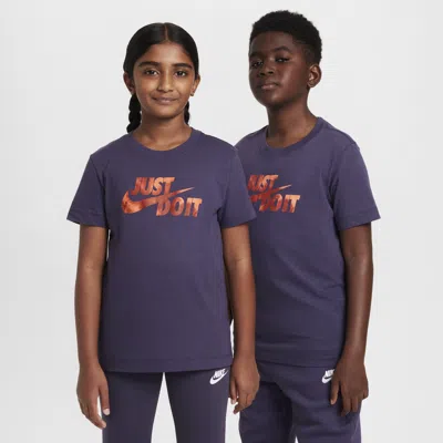 Nike Sportswear Big Kids' T-shirt In Purple