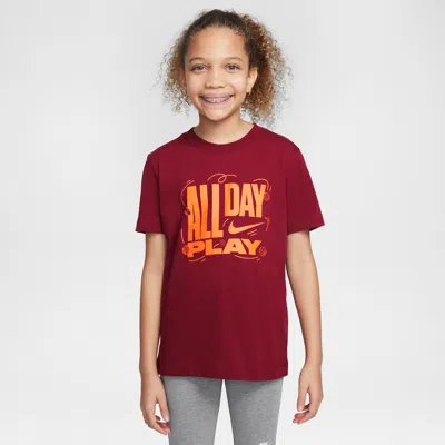 Nike Sportswear Big Kids' T-shirt In Red