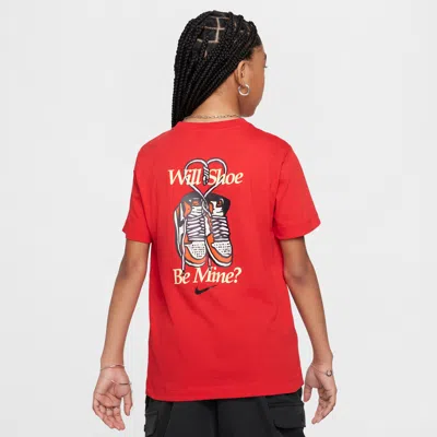 Nike Sportswear Big Kids' T-shirt In Red
