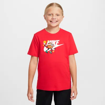 Nike Sportswear Big Kids' T-shirt In Red
