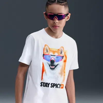 Nike Sportswear Big Kids' T-shirt In White