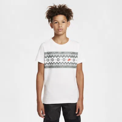 Nike Sportswear Big Kids' T-shirt In White
