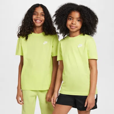 Nike Sportswear Big Kids' T-shirt In Yellow