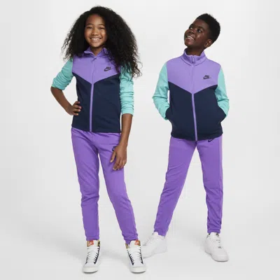 Nike Sportswear Big Kids' Tracksuit In Purple