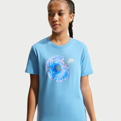 Nike Sportswear Big Kids' T-shirt In Blue