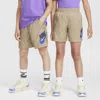 Nike Sportswear Big Kids' Woven Shorts In Brown
