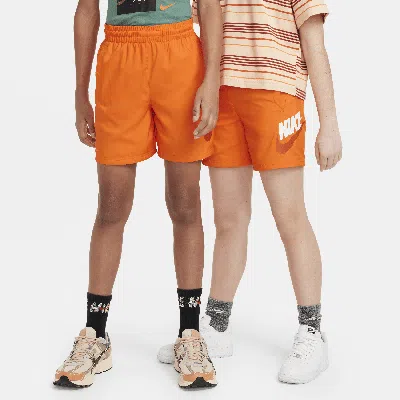Nike Sportswear Big Kids' Woven Shorts In Orange