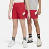 Nike Sportswear Big Kids' Woven Shorts In Red