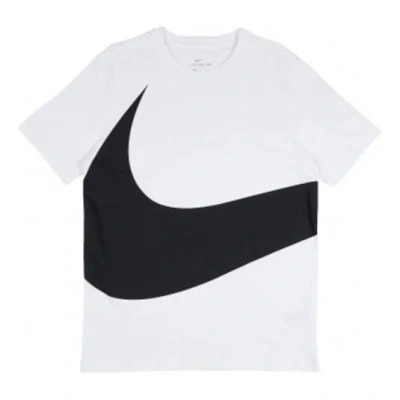 Nike Sportswear Big Swoosh Tee Large Casual Sports Short Sleeve White