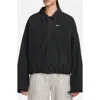 Nike Sportswear Canvas Coach's Jacket In Black