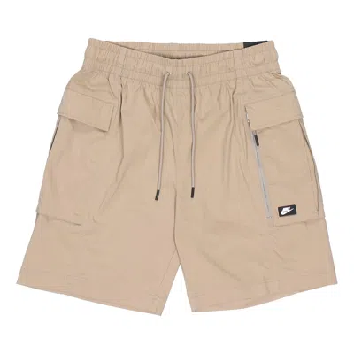 Nike Sportswear Casual Cargo Big Pocket Sports Shorts Khaki In Neutral