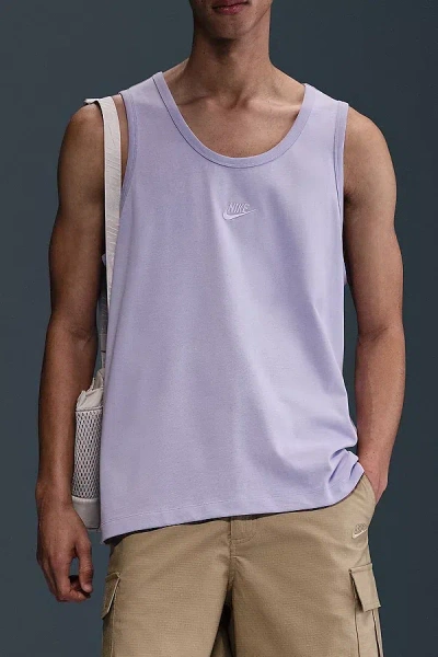 Nike Sportswear Center Logo Tank Top In Hydrangeas, Men's At Urban Outfitters