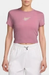 Nike Sportswear Chill Crop T-shirt In Elemental Pink