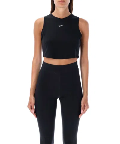 Nike Sportswear Chill Crop Top In Black
