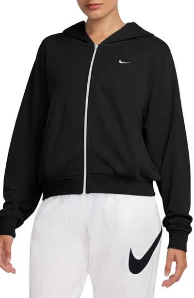 Nike Sportswear Chill French Terry Full Zip Hooded Jacket In Black