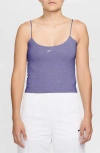 Nike Sportswear Chill Knit Crop Tank In Purple