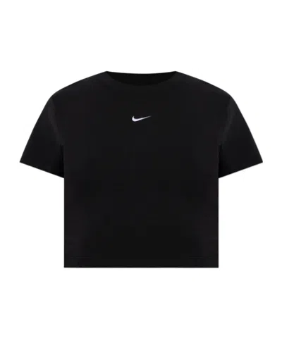 Nike Sportswear Chill Knit Cropped T-shirt In Black
