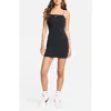 Nike Sportswear Chill Knit Mini Rib Cami Minidress In Black/sail