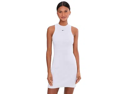 Nike Sportswear Chill Knit Rib Tank Top Dress In White