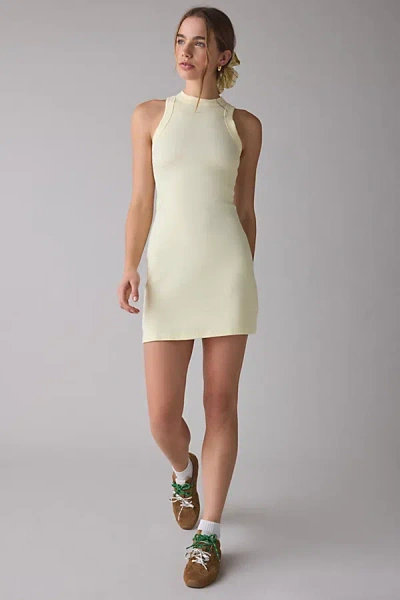 Nike Sportswear Chill Knit Ribbed Tank Mini Dress In Light Yellow, Women's At Urban Outfitters