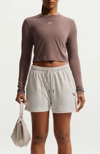 Nike Sportswear Chill Knit Shorts In White