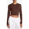 Nike Sportswear Chill Knit Slim Long Sleeve Crop T-shirt
