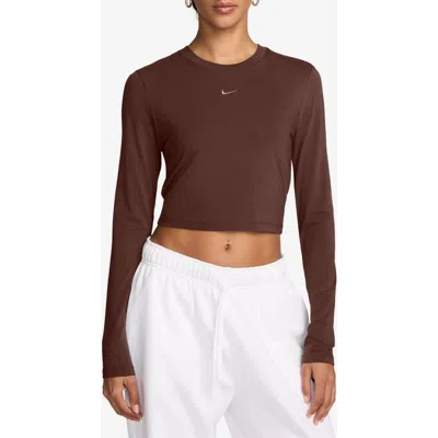 Nike Sportswear Chill Knit Slim Long Sleeve Crop T-shirt
