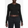 Nike Sportswear Chill Knit Slim Long Sleeve Crop T-shirt