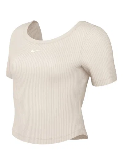 Nike Sportswear Chill Knit T-shirt In Nude