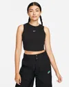 Nike Sportswear Chill Crop Top In Black