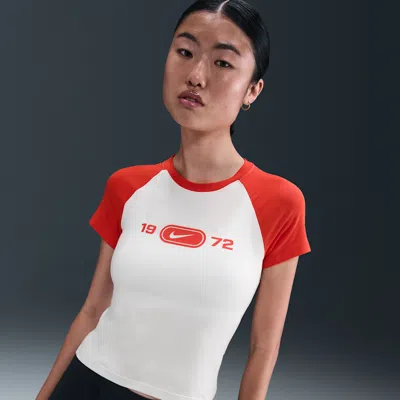 Nike Sportswear Chill Knit Women's Slim Graphic T-shirt In Multi