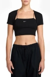Nike Sportswear Chill Rib Crop Camisole & Bolero Set In Multi