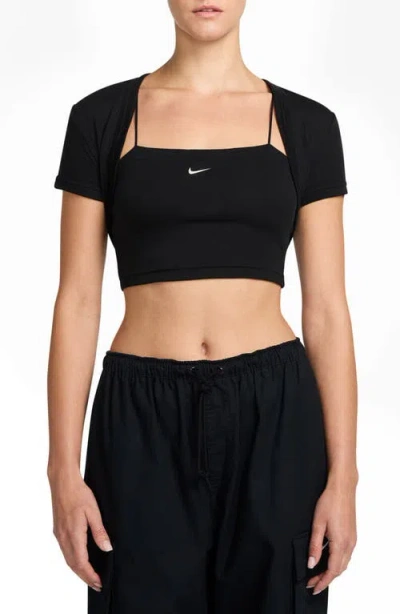 Nike Sportswear Chill Rib Crop Camisole & Bolero Set In Multi