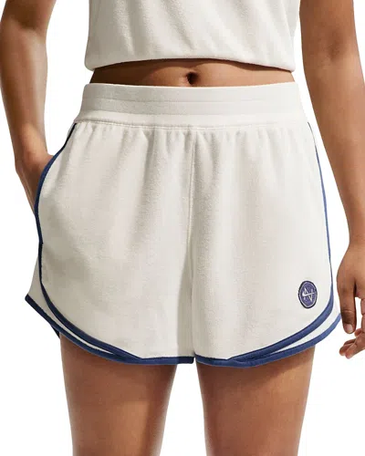 Nike Sportswear Chill Terry Mid Rise Shorts In White