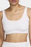 Nike Women's  Sportswear Chill Terry Slim French Terry Cropped Tank Top In Birch Heather