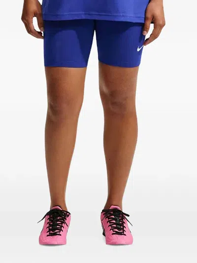 Nike Sportswear Classic Biker Shorts In Blue