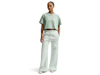 Nike Sportswear Classic Crop Short Sleeve Tee Women's Workout Steam: Md (us 8-10) In White