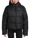 Nike Sportswear Classic Hooded Therma Fit Puffer Jacket In Black