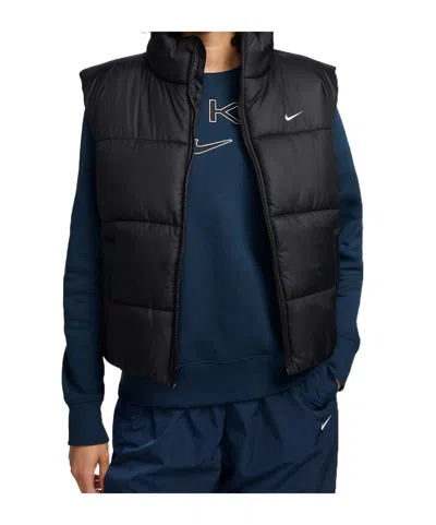 Nike Sportswear Classic Puffer Vest In Black,white